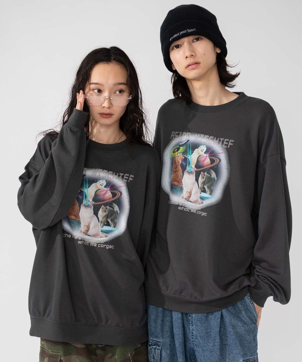 WEGO 【2025年秋冬新作/SMLXLサイズ展開/ユニセックス着用ITEM】アソートグラフィックプルオーバー 