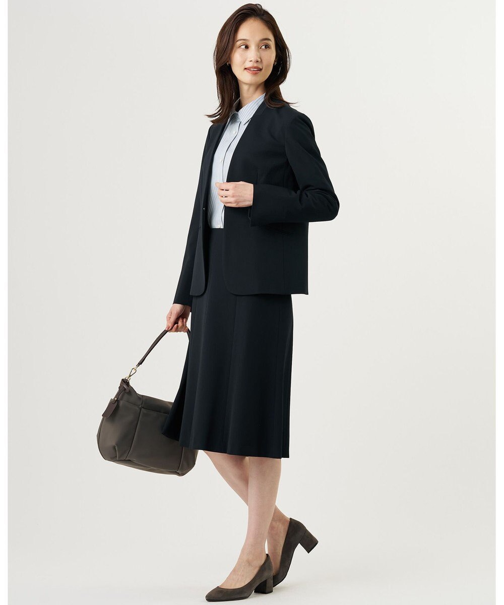 J.PRESS LADIES S 【セットアップ対応】T/R アルガンシルク フレア スカート 