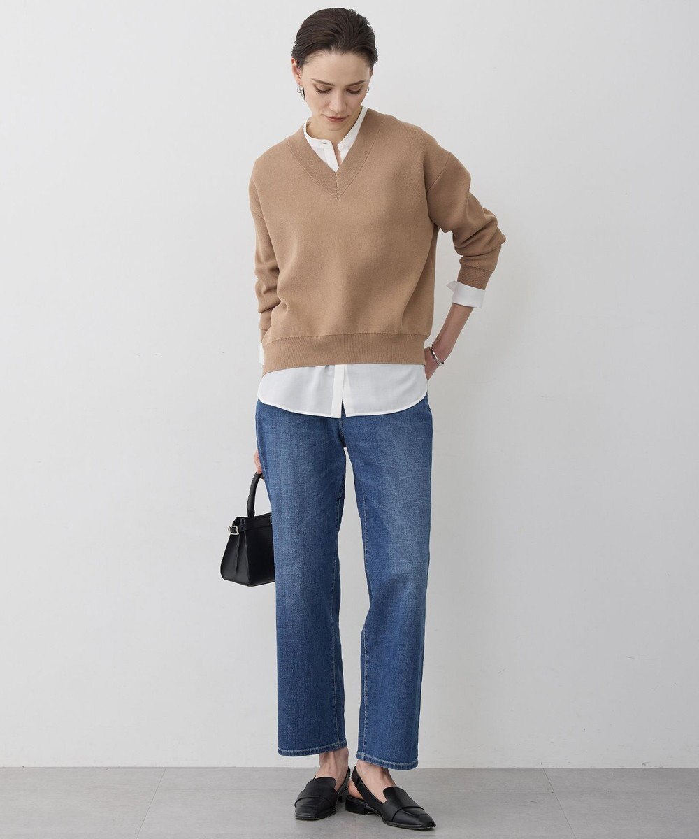 ICB 【先行予約】 ライトストレッチデニム ストレートパンツ 