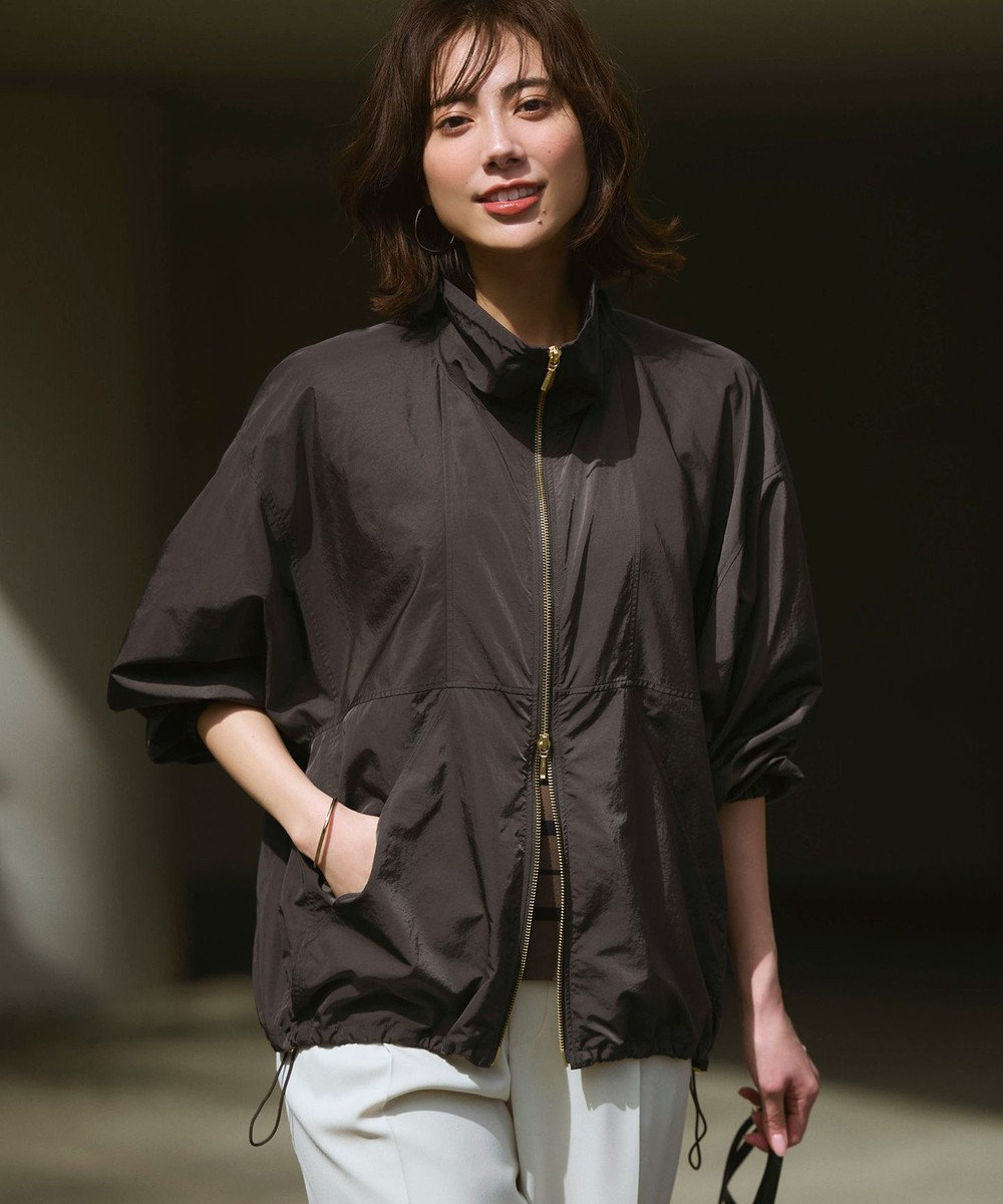 23区 ナイロンタイプライター ダブルジップ ブルゾン 