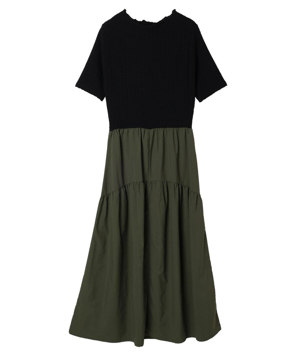 Green Parks しぼドッキングワンピース 