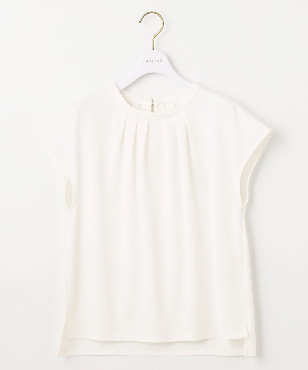 ANY SIS S 【UVカット・接触冷感・撥水・汗ジミ防止】プレーティングジャージー フレンチスリーブ カットソー 