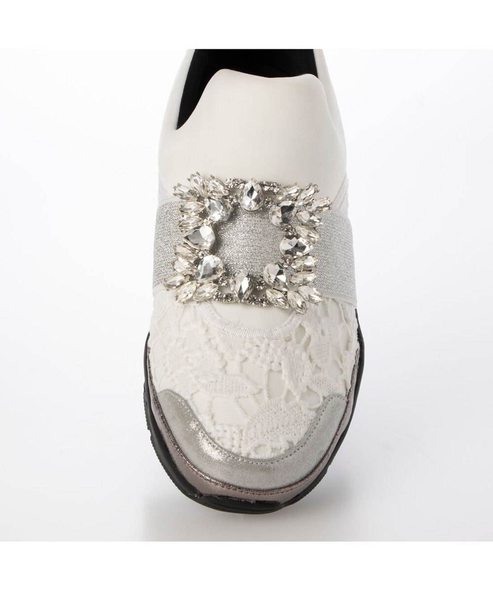 MODE ET JACOMO <carino>ビジューバックル厚底スニーカー 