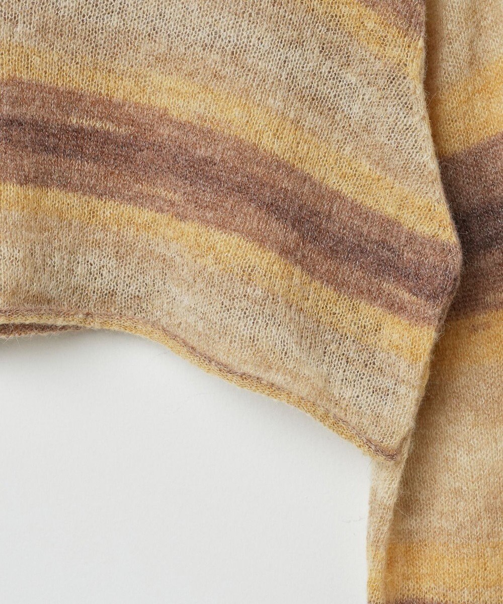 WEGO 段染めボーダーショートニット 