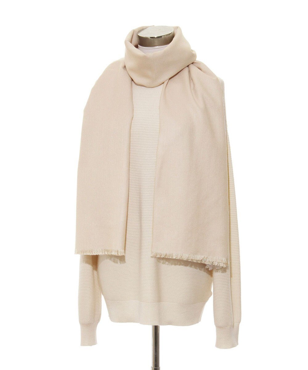 MOONBAT FURLA シルクカシミヤ無地ストール/幅55cm/UV/洗える 