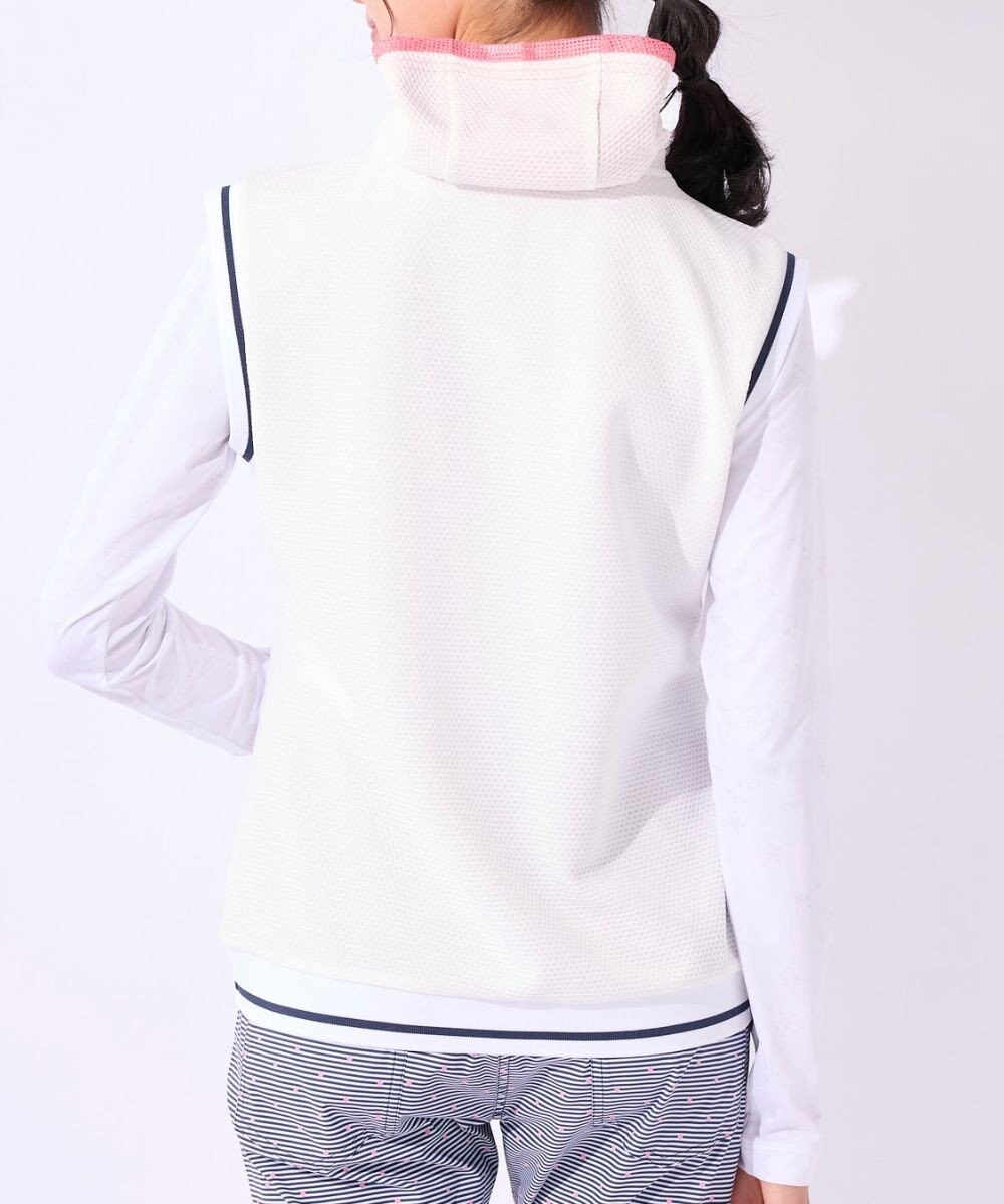 FILA GOLF／marie claire 【marie claire SPORT】 天体モチーフ柄ワッフルベスト＋長袖インナーセット 