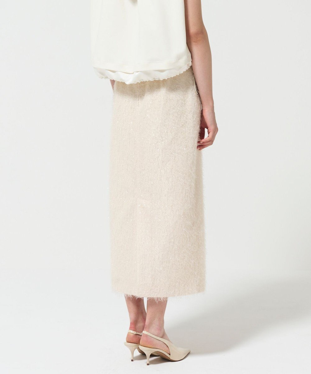 GRACE CONTINENTAL フリンジジャガードタイトスカート 