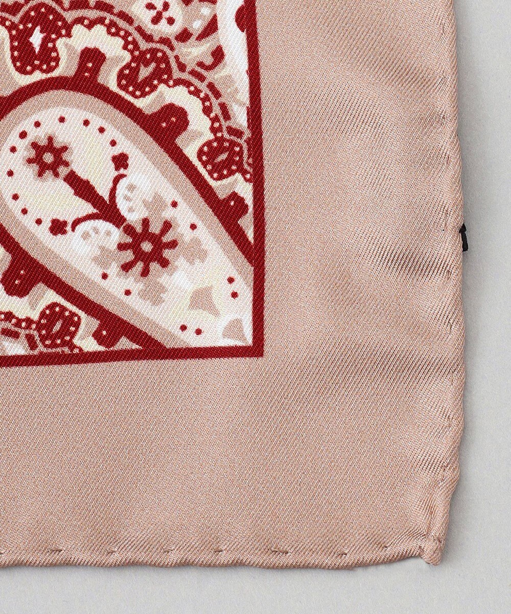 GOTAIRIKU 日本製【シルク100％】オリジナル柄チーフ_ペイズリー 