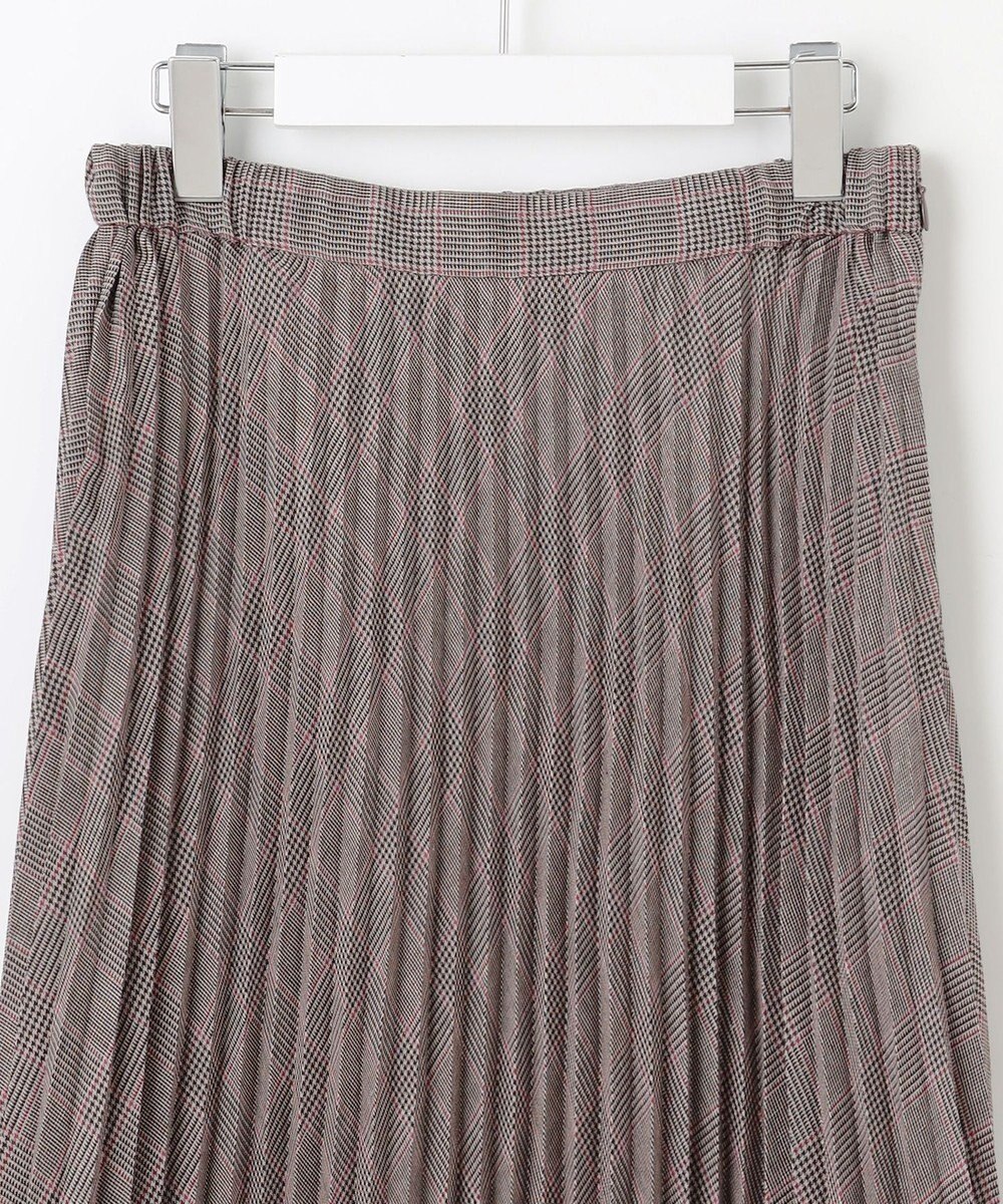 J.PRESS LADIES L 【洗える】テトロンレーヨンビエラ チェック プリーツ スカート 