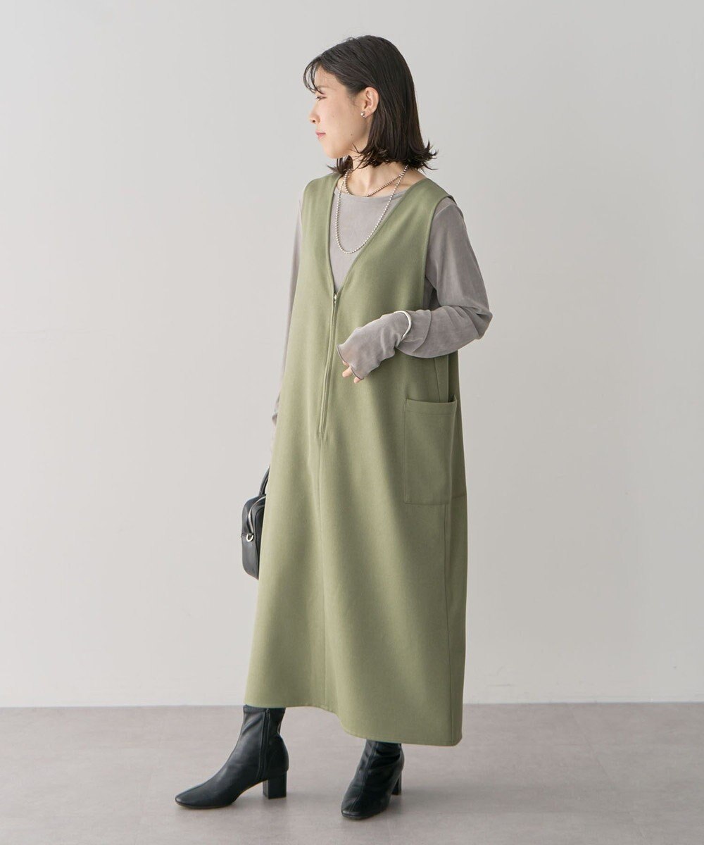 Green Parks 前後２ＷＡＹハーフＺＩＰジャンパースカート 