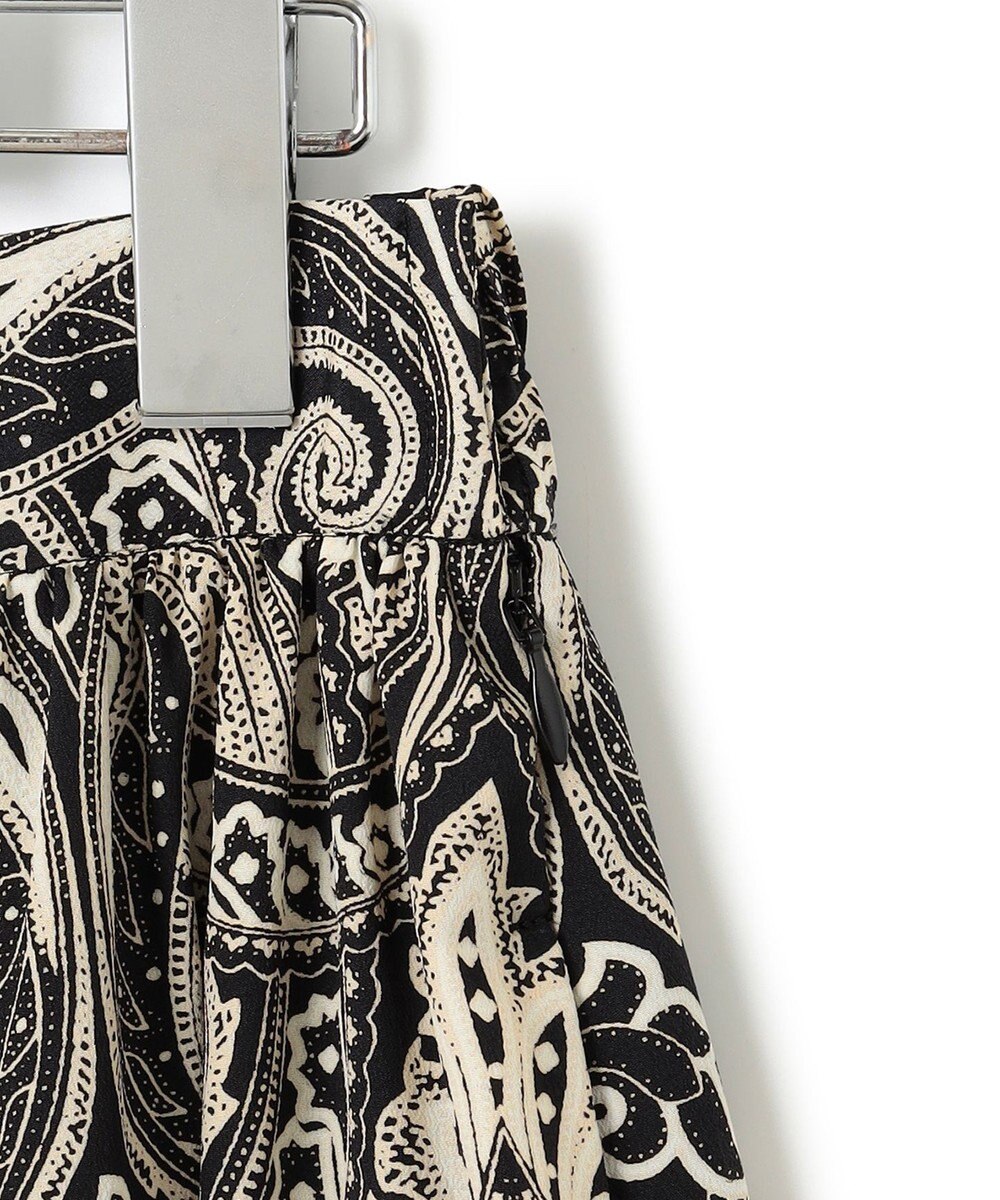 23区 【洗える】フレンチペイズリーデシン ティアードスカート 