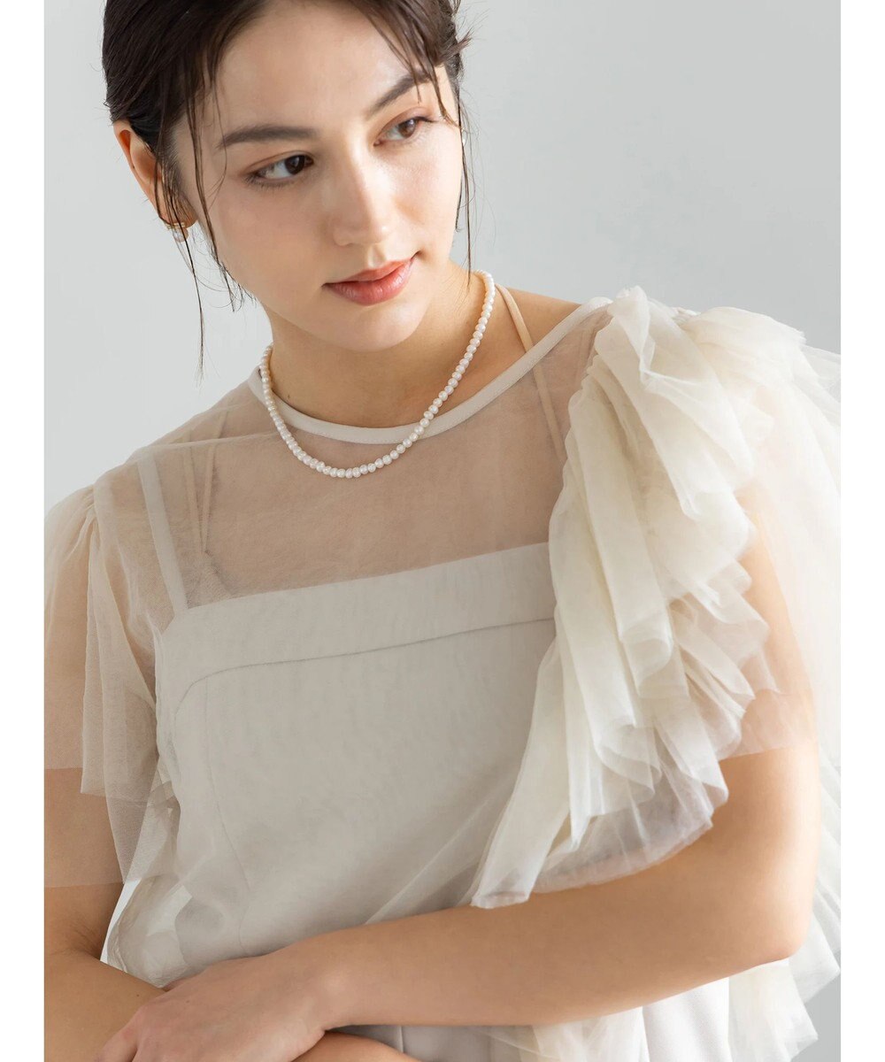 Te chichi 【セレモニーアイテム】チュールフリルレイヤードボレロ 