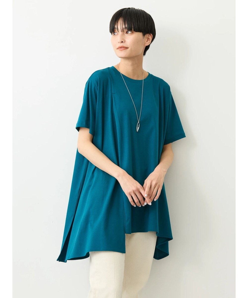 AMERICAN HOLIC キレイｃｏｔｔｏｎ切替ヘムカットチュニック 