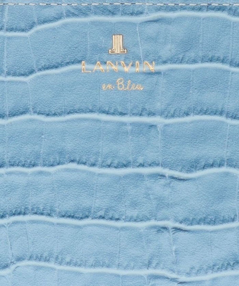 LANVIN en Bleu マゼンダ Lファスナー二つ折り財布 