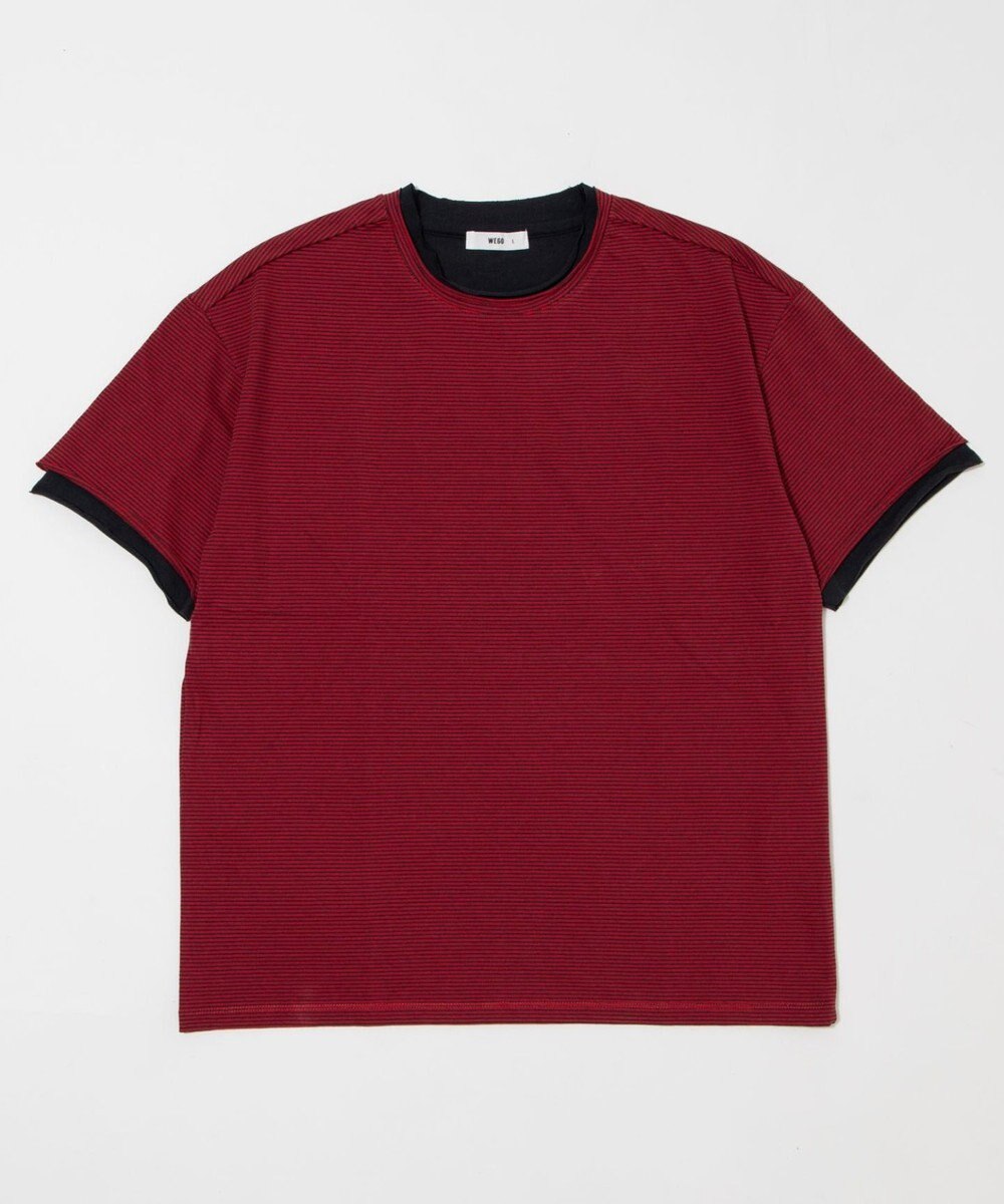 WEGO フェイクレイヤードボーダーT（SS） 