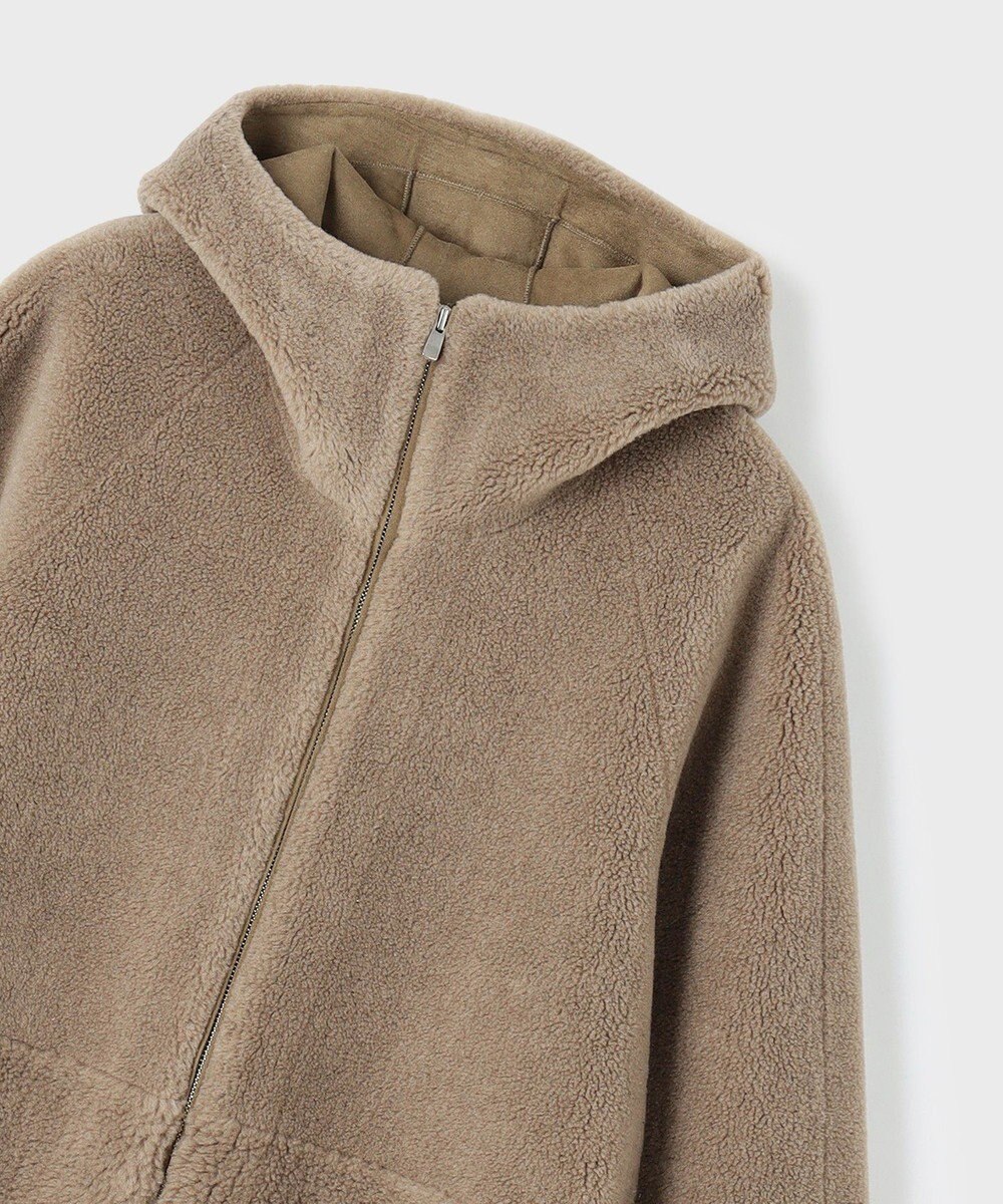 GRACE CONTINENTAL ウールボアムートンフードコート 