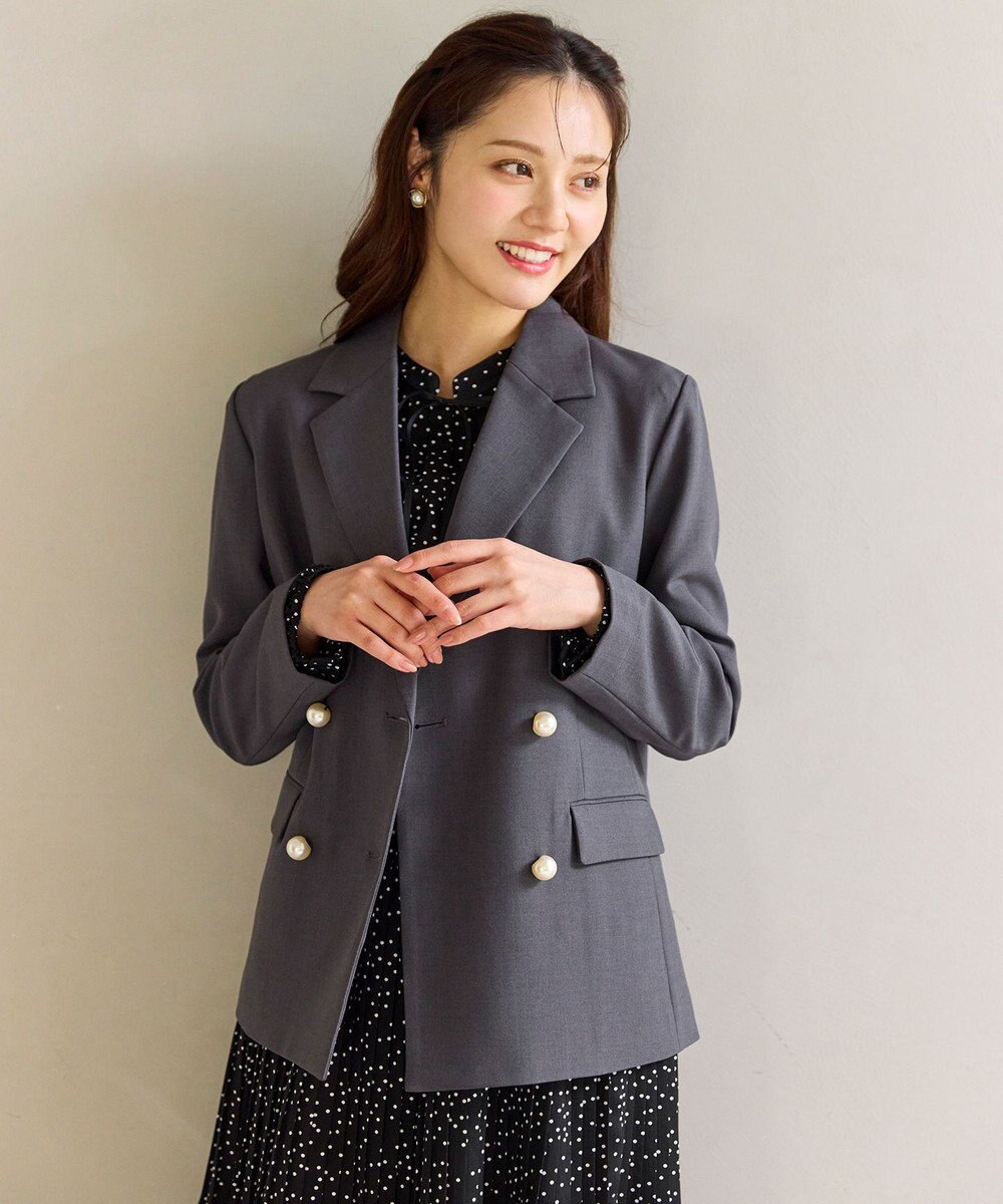Feroux 【先行予約】パール釦テーラード ジャケット 