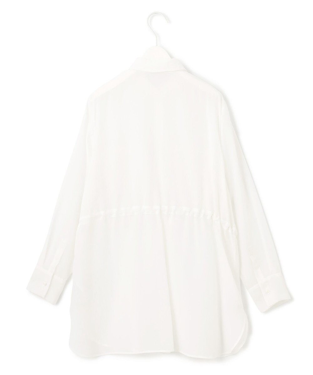 ICB L 【洗える】 PlaXシアーオーガンジー シャツ 