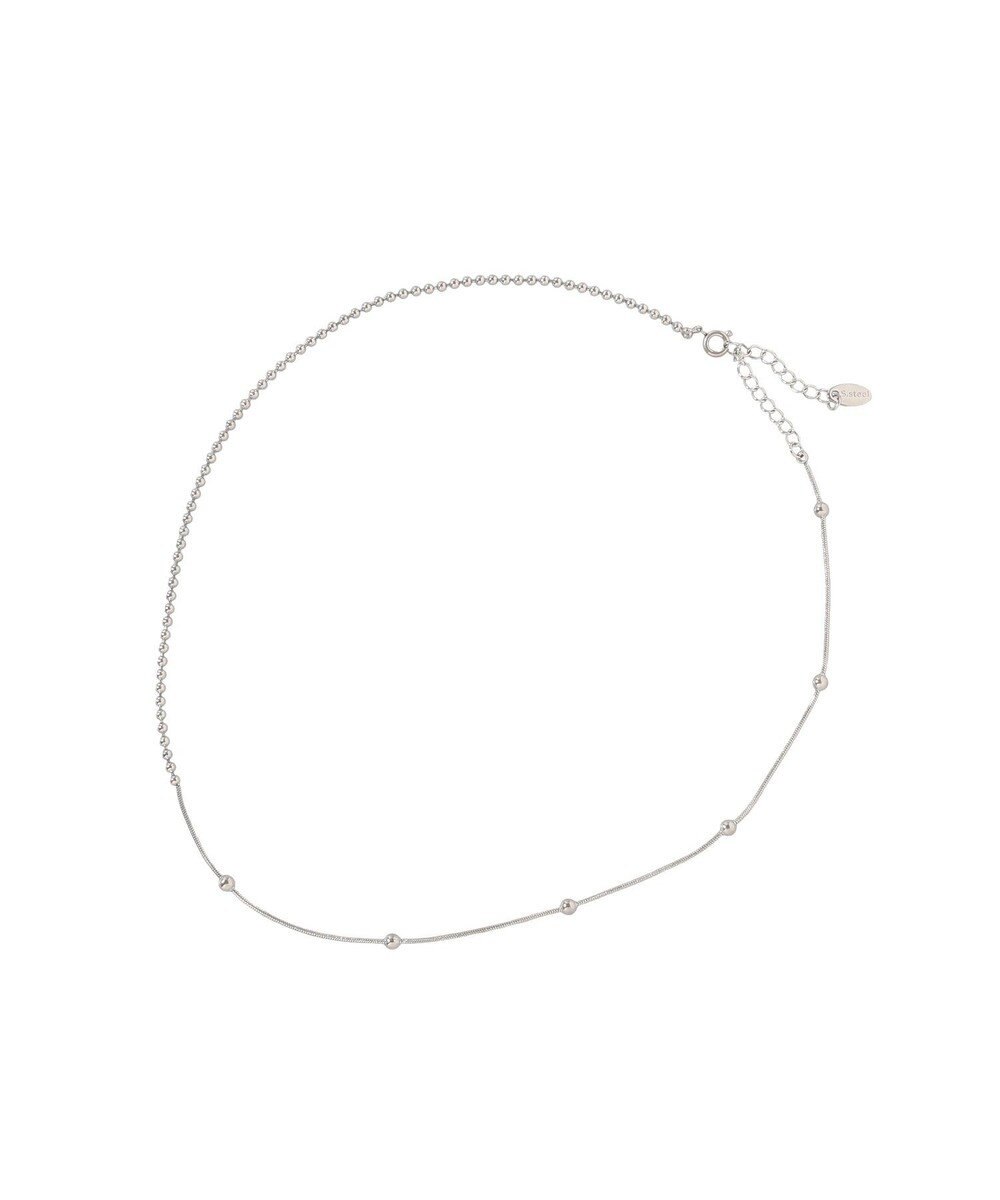 AMERICAN HOLIC 【ステンレス】スイッチドボールチェ－ンネックレス 