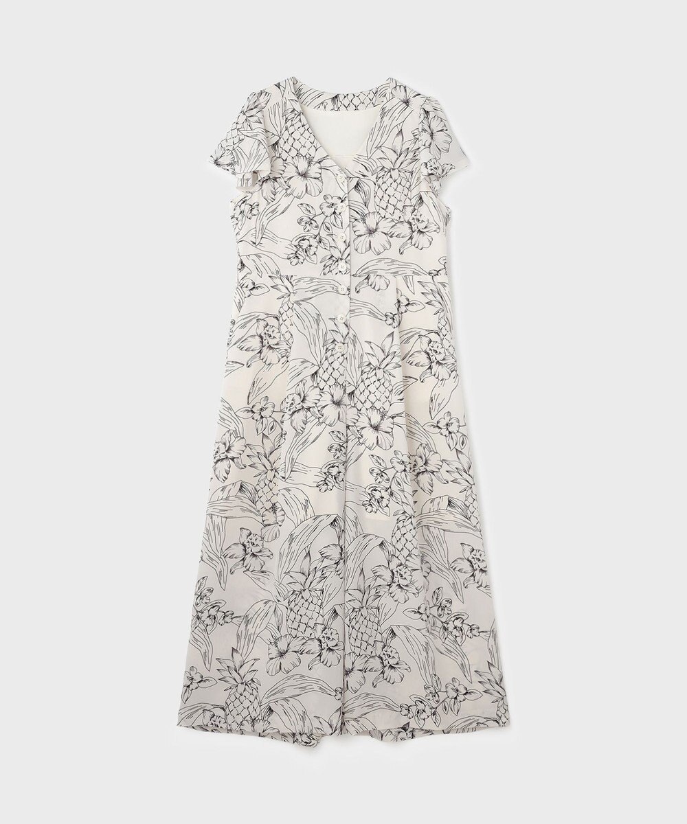 GRACE CONTINENTAL ラインプリントオールインワン 