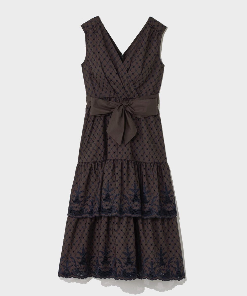 GRACE CONTINENTAL カットワークembドレス 