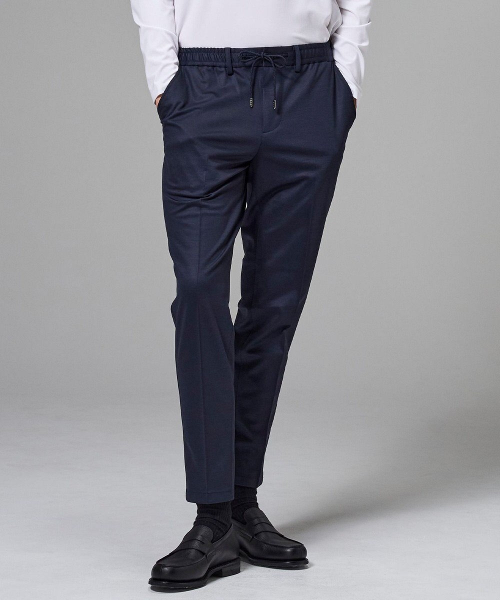 JOSEPH HOMME スプリングウールジャージー ドロスト付きテーパードパンツ / PEGG CONVERTIBLE 