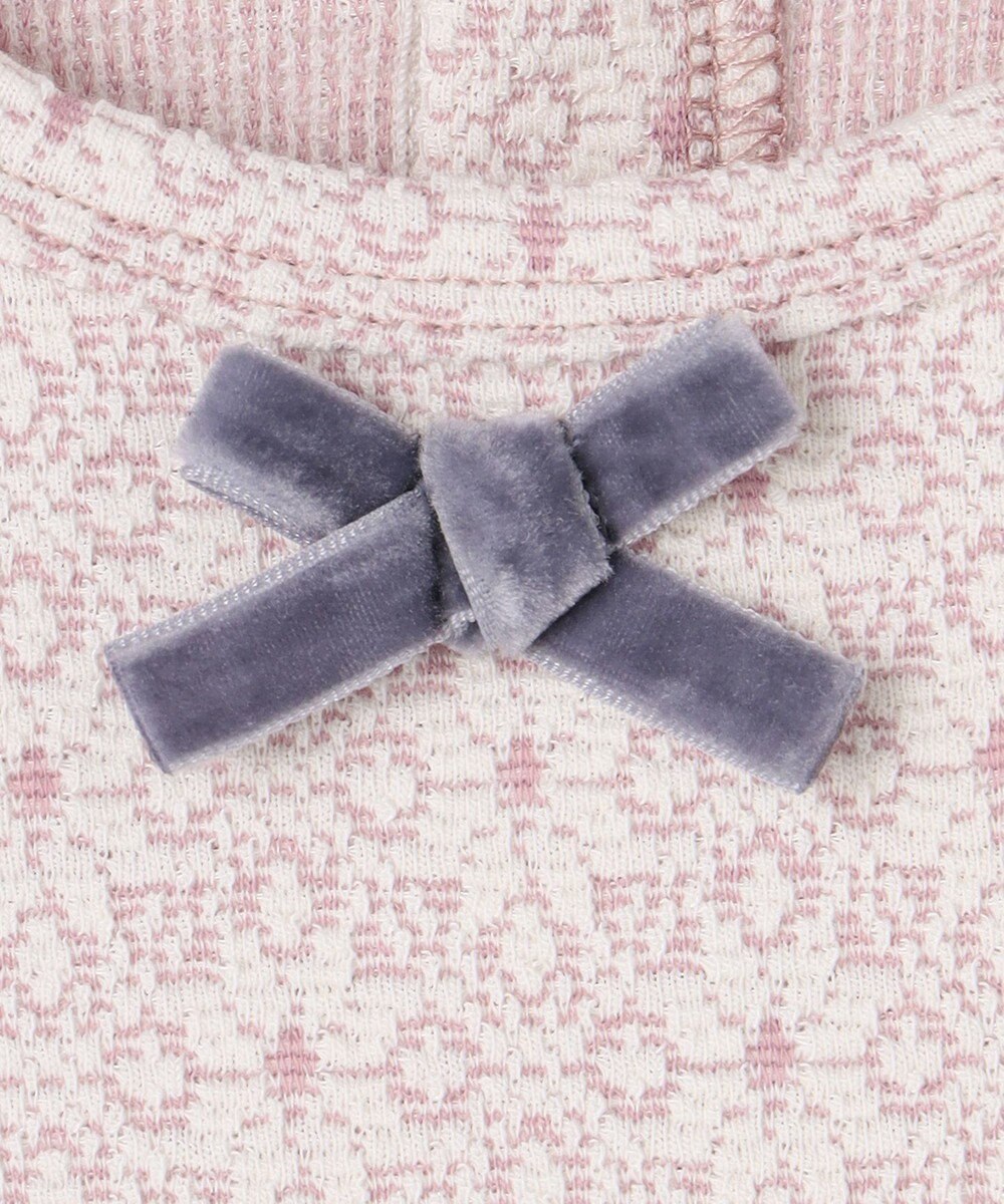 組曲 KIDS 【80-90㎝】 フロストフラワージャガード セットアップ 