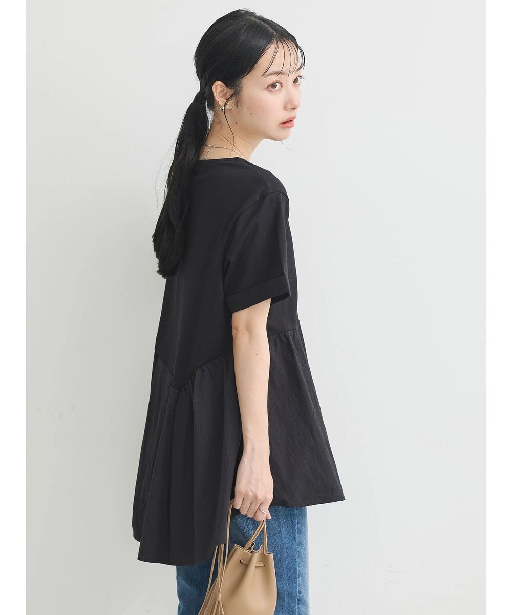 earth music&ecology 異素材チュニックカットソー 