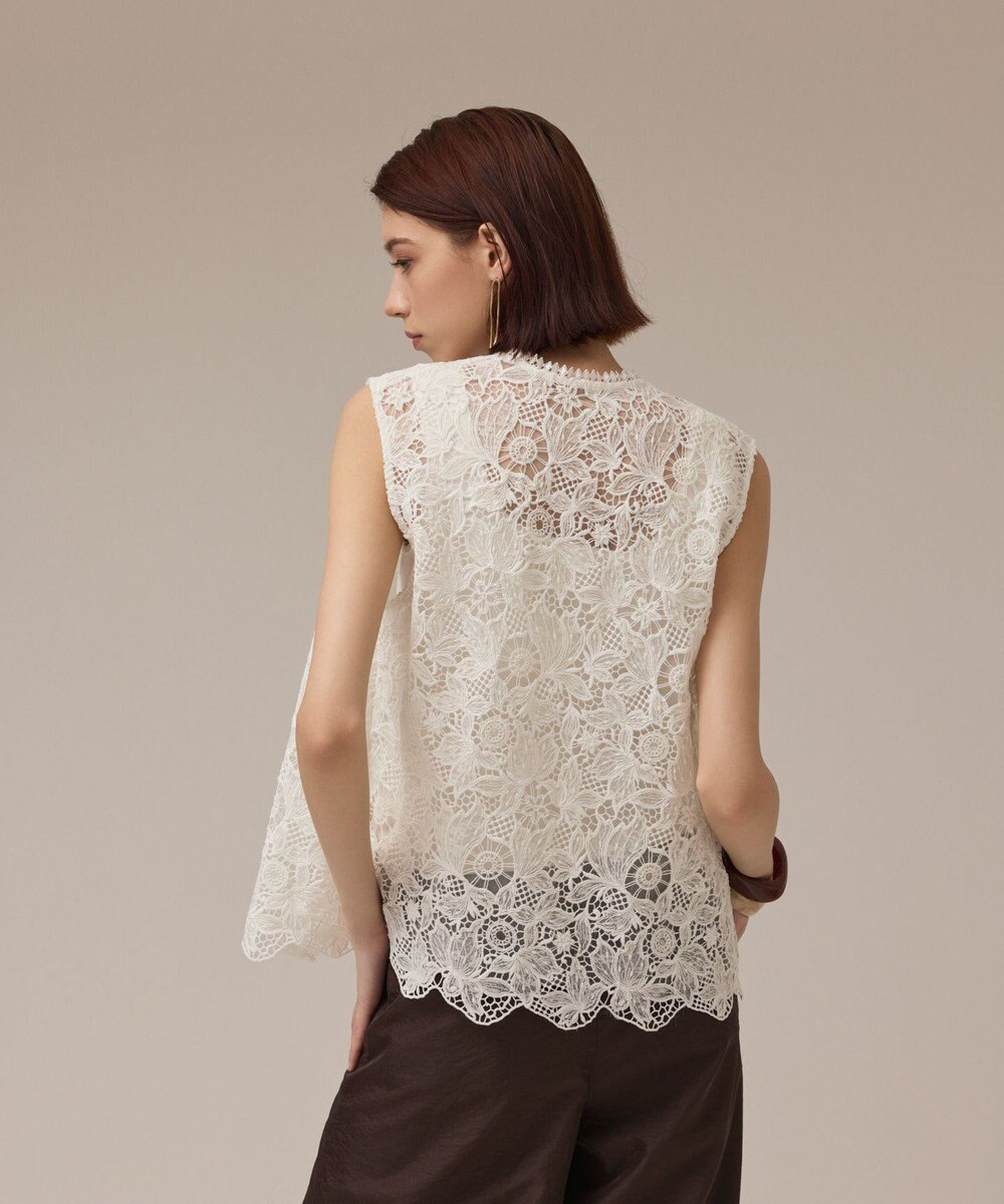 GRACE CONTINENTAL レース刺繍ベスト 