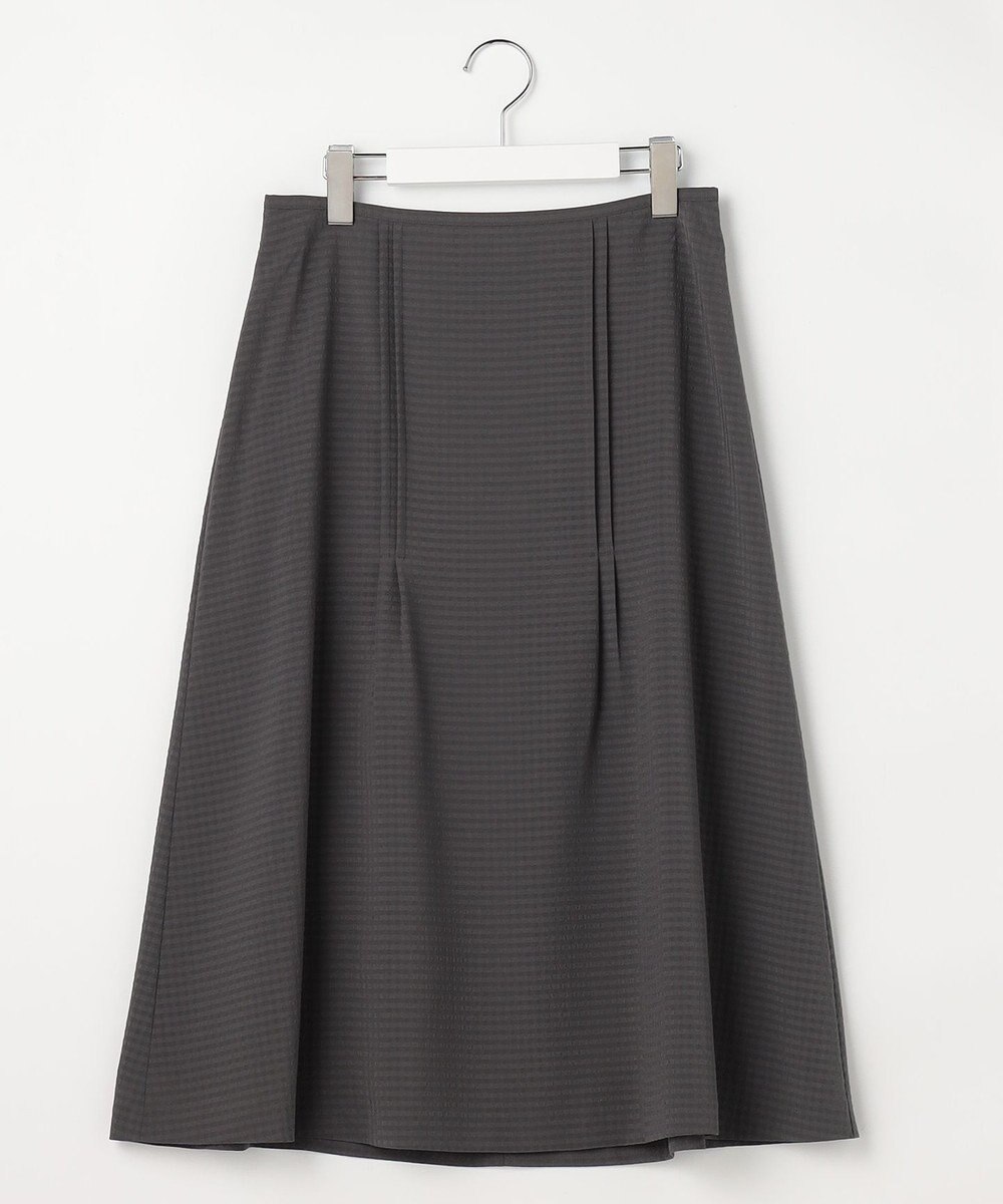 J.PRESS LADIES S シアーブロックチェック フレア スカート 