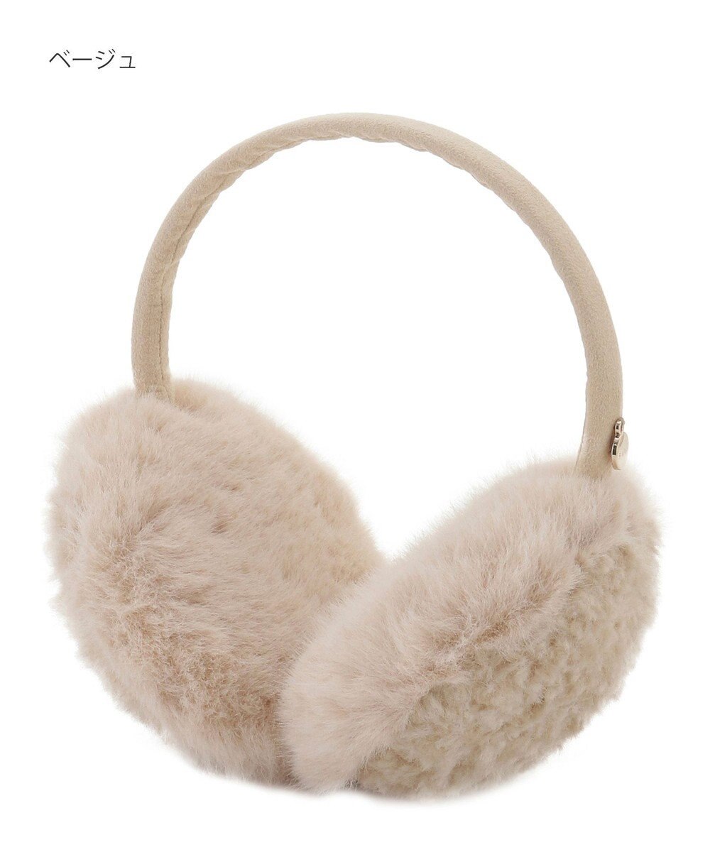 MOONBAT FURLA(フルラ)ファーMix コンパクト イヤマフ 無地 