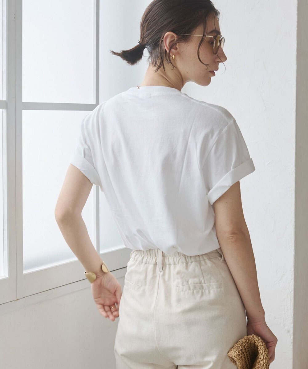WEGO 【ANGIE VINTAGE】フロッキーロゴプリントTシャツ 