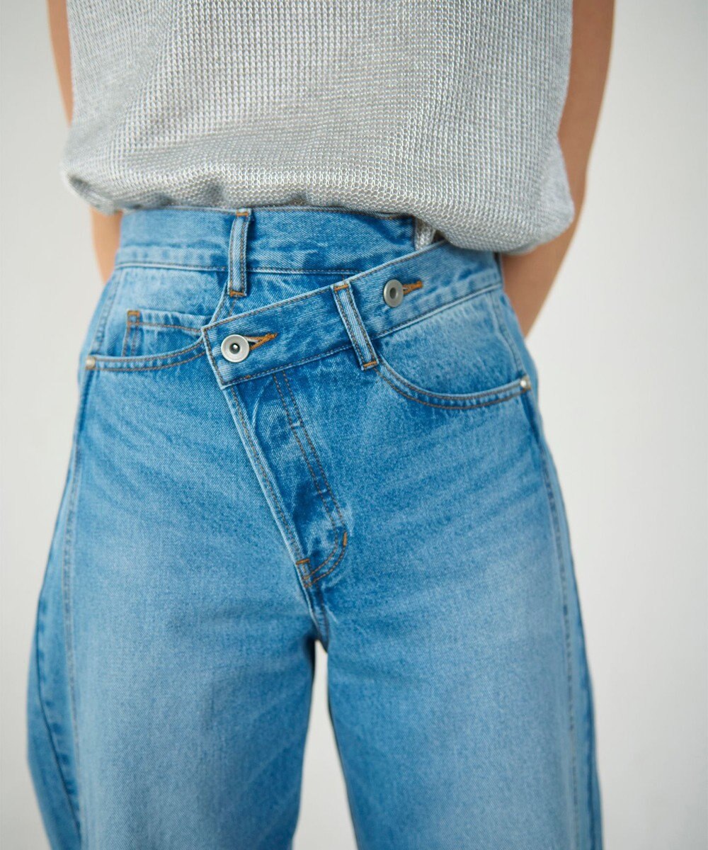 GRACE CONTINENTAL ラップデニムパンツ 