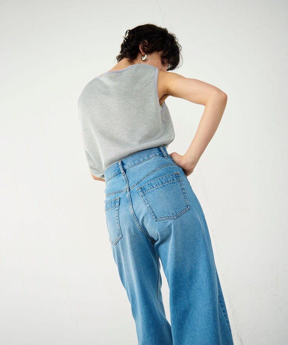 GRACE CONTINENTAL ラップデニムパンツ 