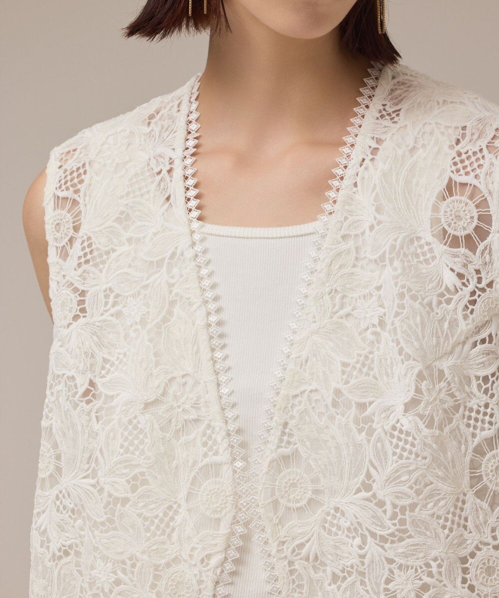 GRACE CONTINENTAL レース刺繍ベスト 