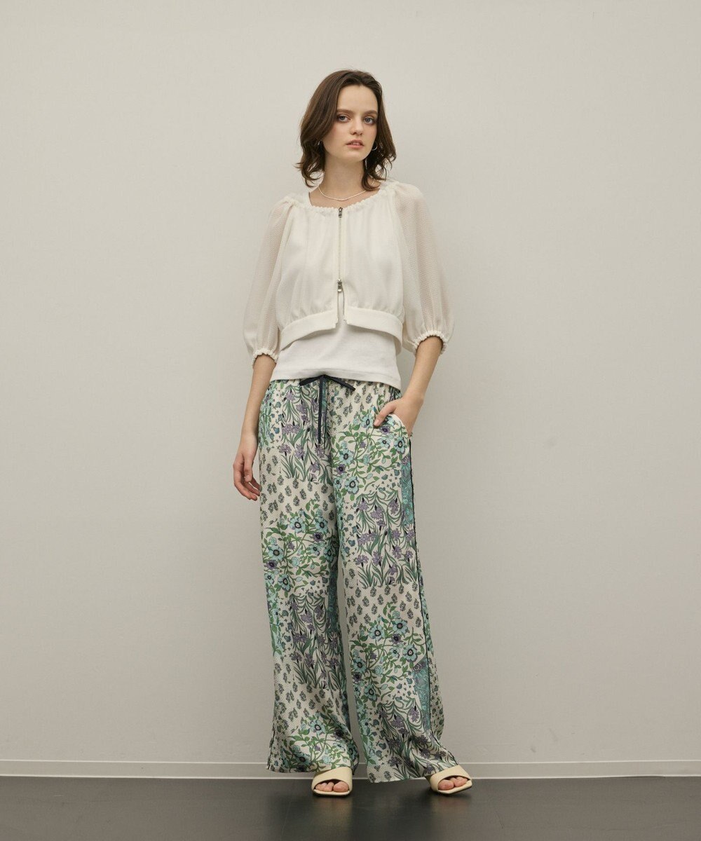 GRACE CONTINENTAL プリントイージーパンツ 