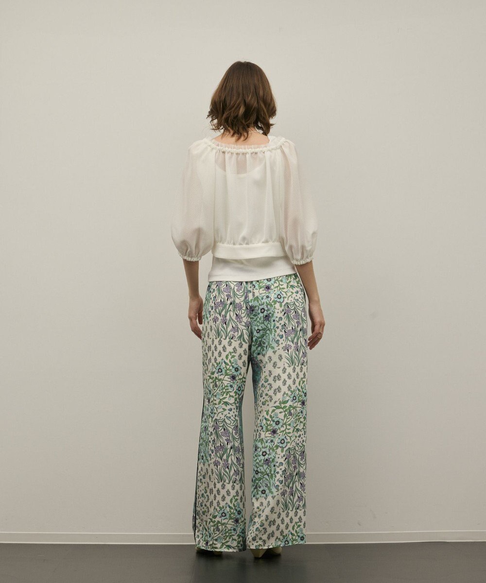 GRACE CONTINENTAL プリントイージーパンツ 