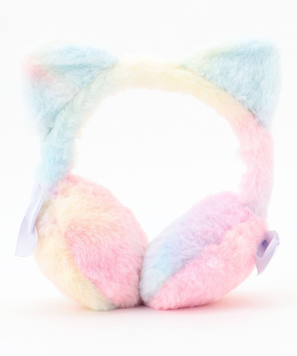 ANY KIDS ふわふわネコミミイヤーマフ 