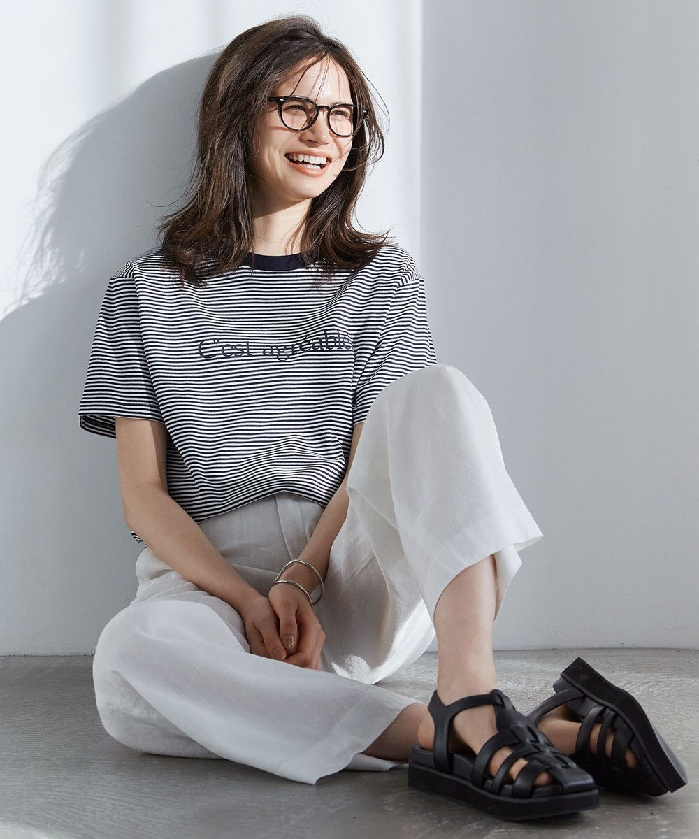 23区 【SLOW/洗える】ロゴ Tシャツ 