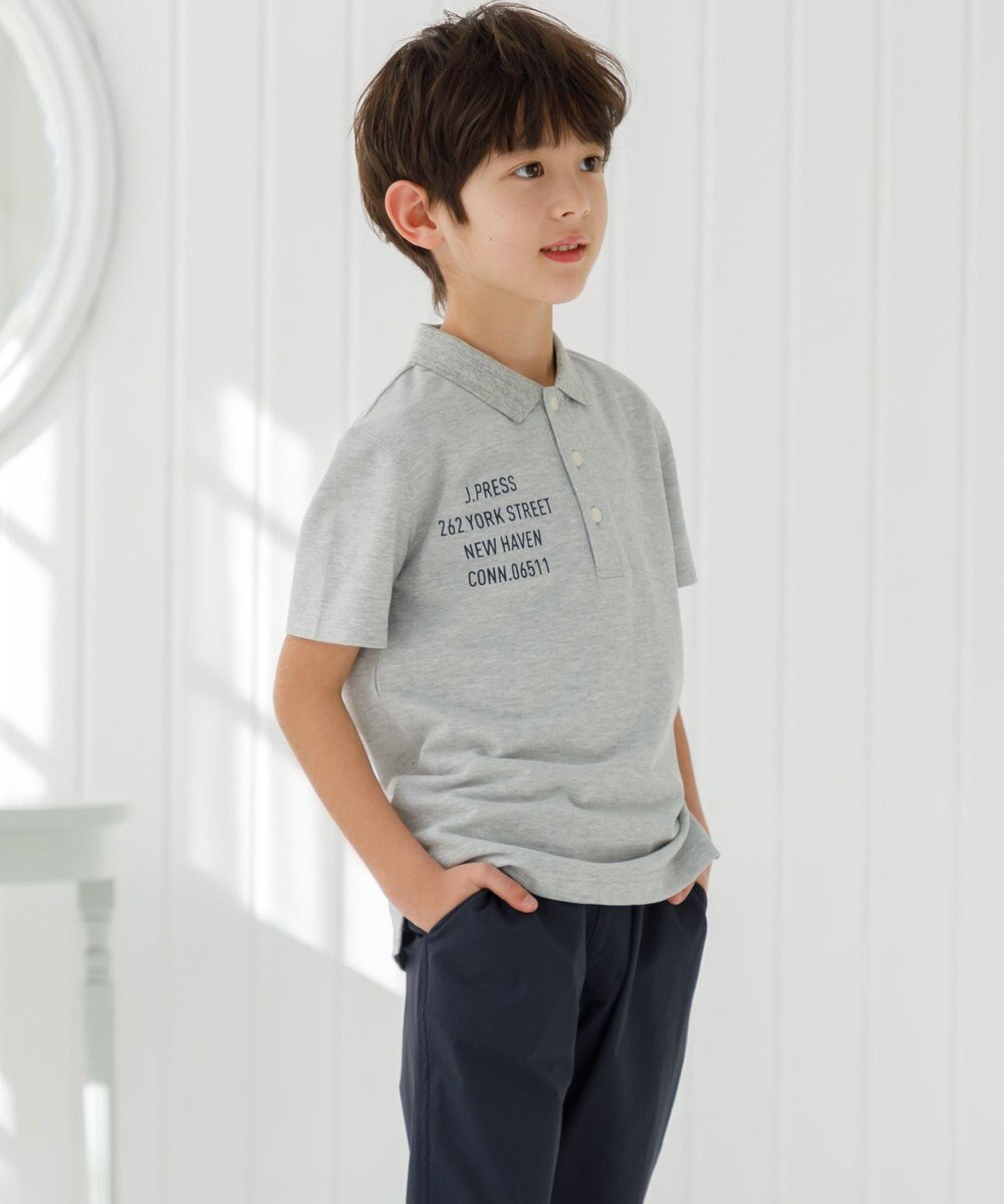 J.PRESS KIDS 【140-170cm】T/C ライト カノコ 半袖ポロシャツ 