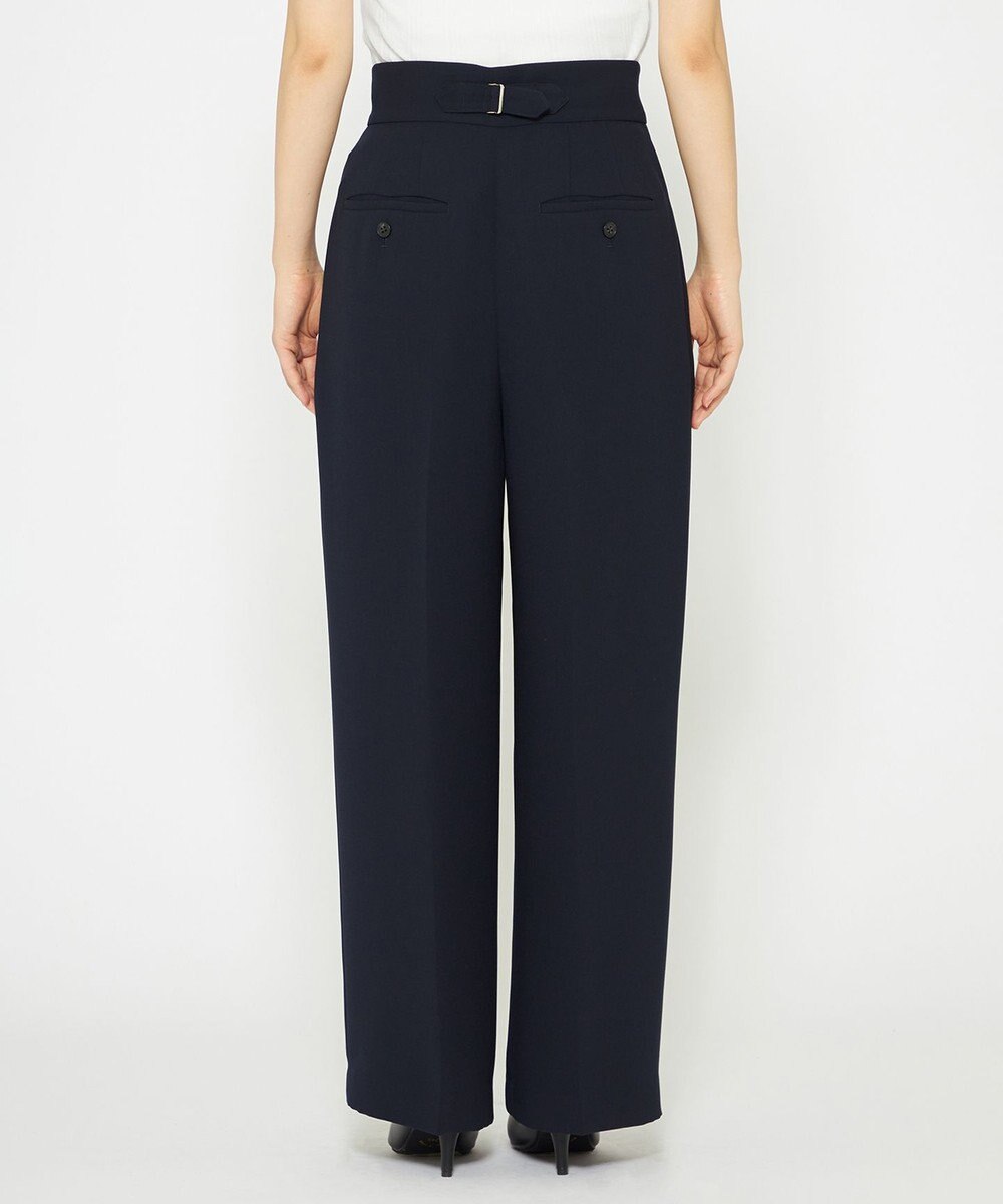 uncrave 【防シワ・洗濯機洗い可】ウォッシャブル ダブルクロス ワイドパンツ 