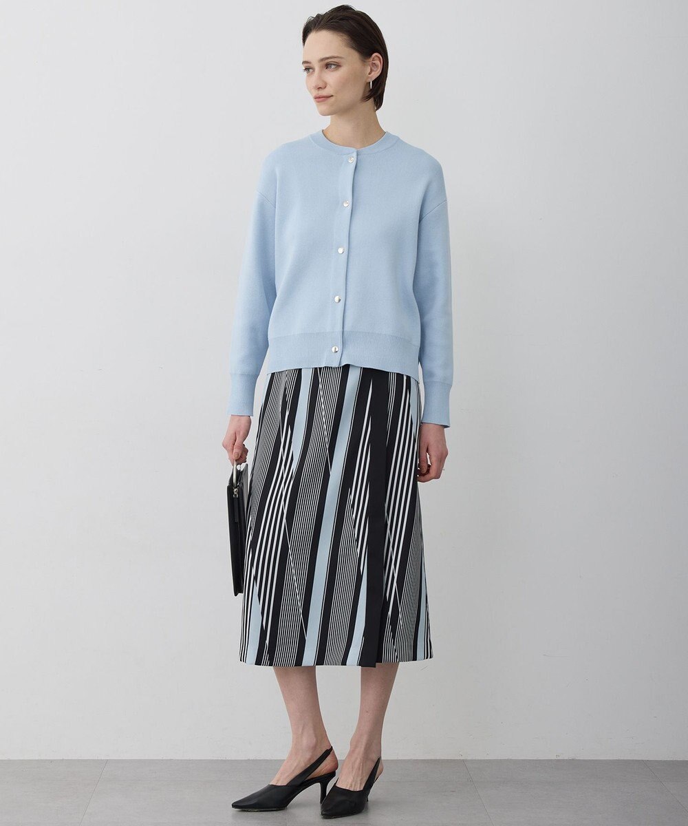 ICB 【先行予約】ランダムストライププリント ストレートスカート 