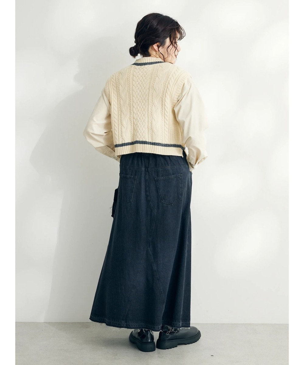 CRAFT STANDARD BOUTIQUE ２ＷＡＹケーブルニットベスト 