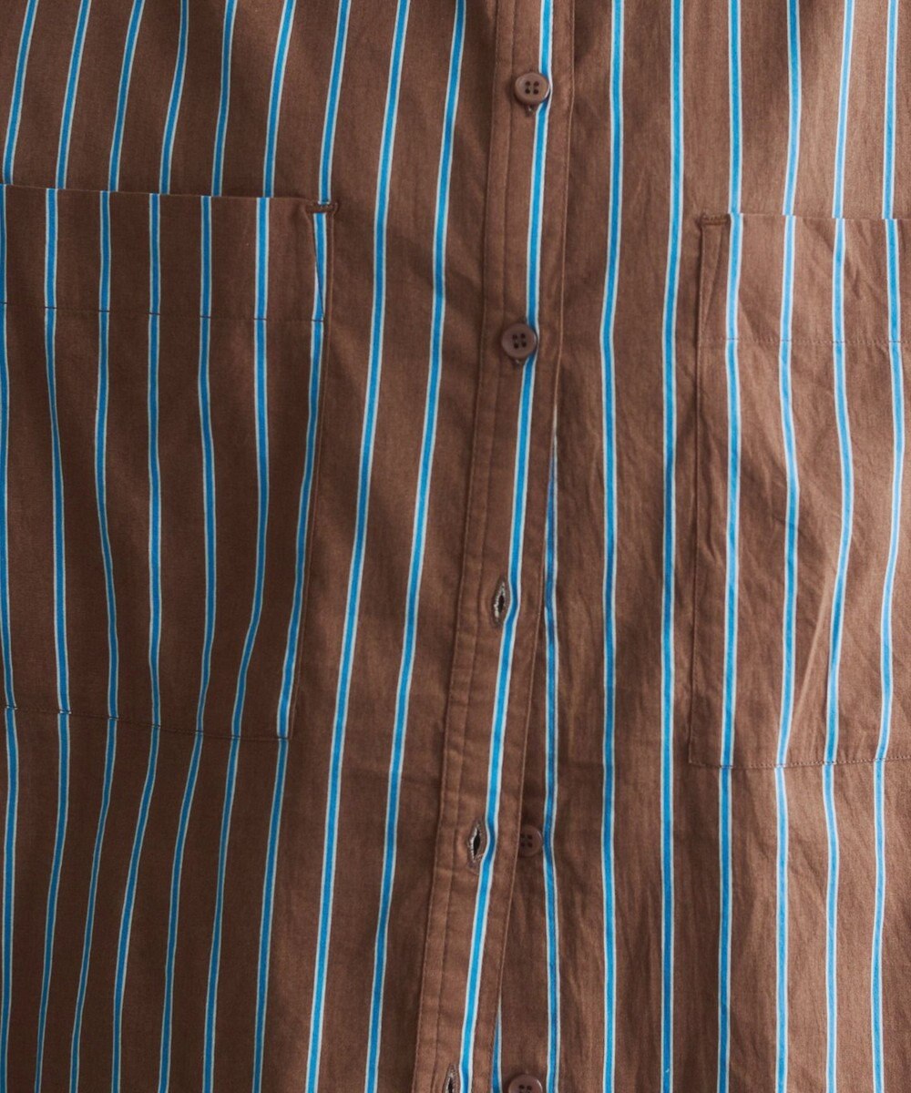 WEGO 着丈が選べる オーバーサイズ バンドカラー シャツ / ストライプ / 無地 