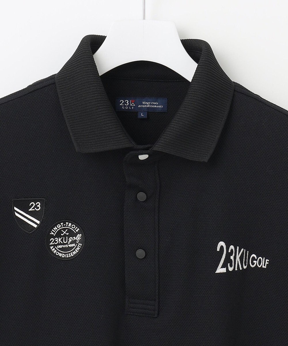 23区GOLF 【キングサイズ】ハニカムカノコ 半袖ポロシャツ 
