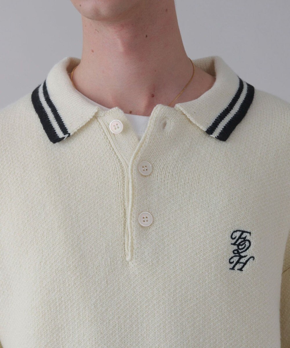 WEGO 【ユニセックス着用ITEM】ワンポイント刺繍ニットポロ 