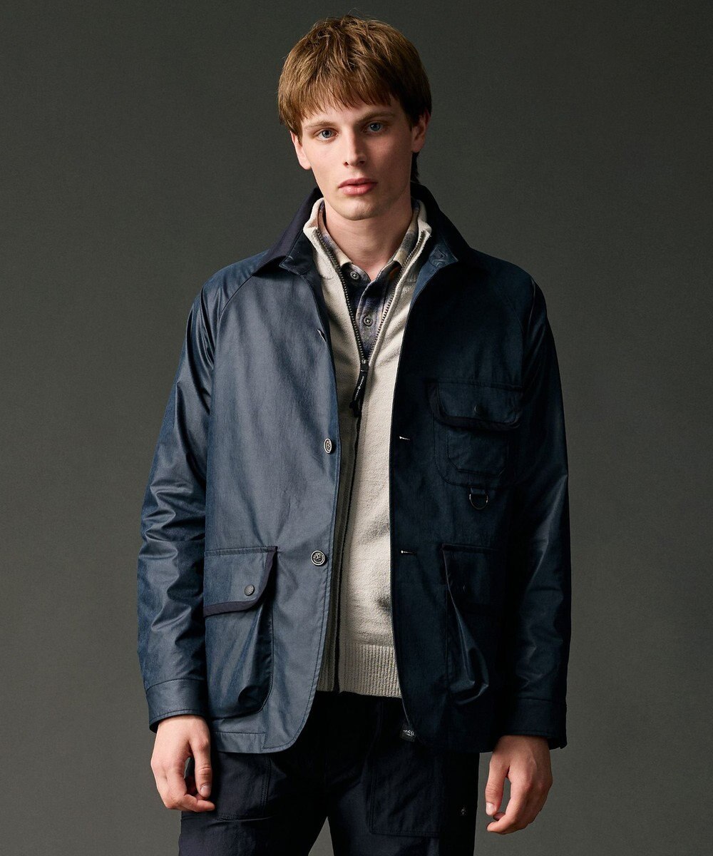 JOSEPH ABBOUD MOUNTAIN 【ストレッチ】ヴィンテージワックスストレッチアウトドア ブルゾン 