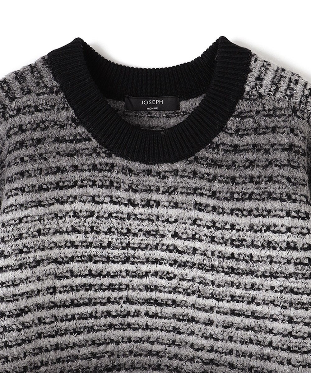 JOSEPH HOMME ヘアリーグラデーション　クルーネックニット 