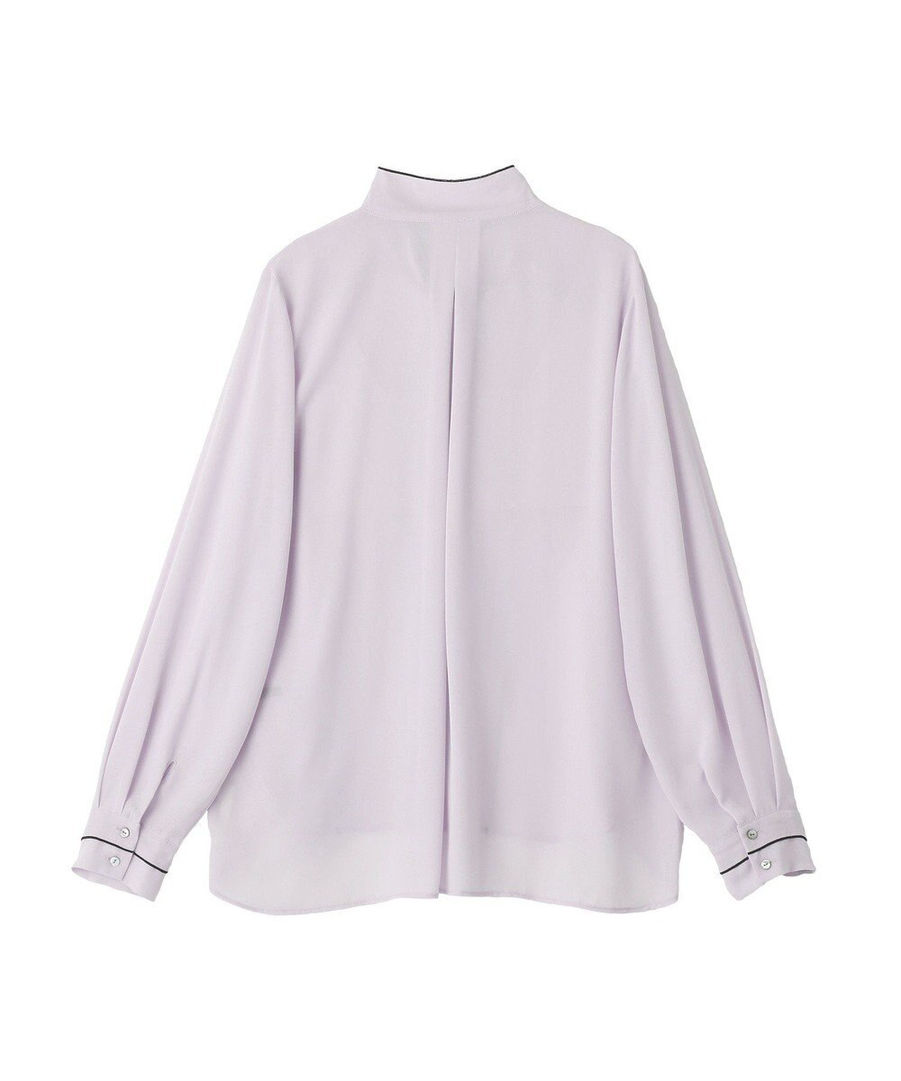 YECCA VECCA 配色ラインボウタイブラウス 