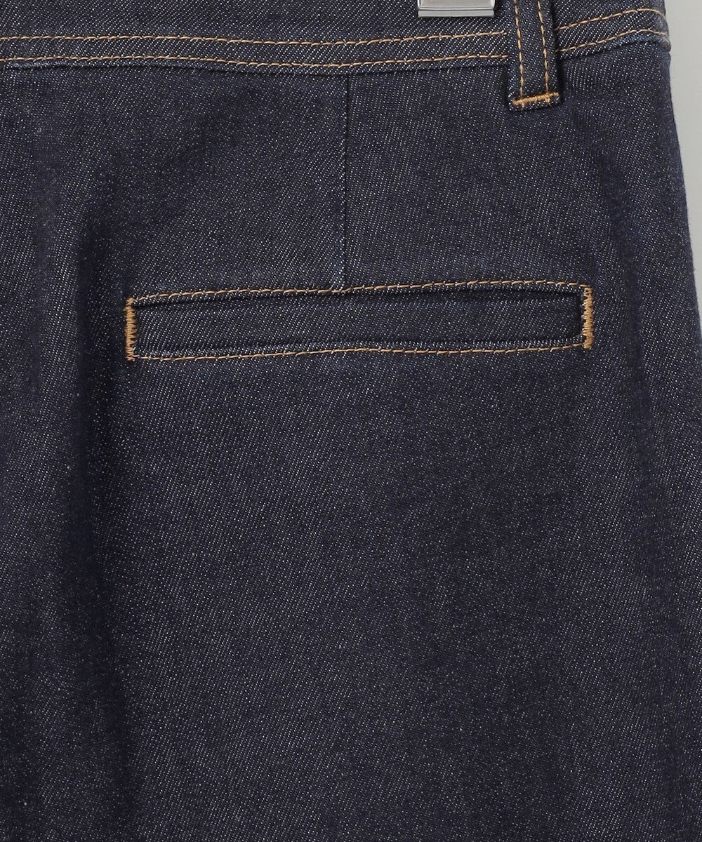 J.PRESS LADIES L 【洗える】 10oz Stretch Denim セミワイド パンツ 
